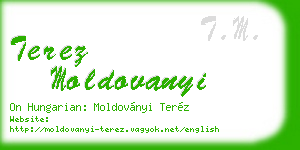 terez moldovanyi business card