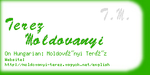 terez moldovanyi business card
